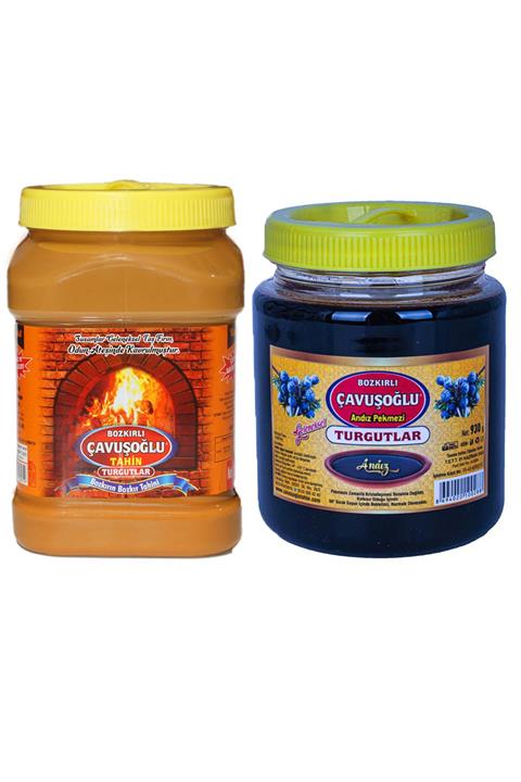 Çavuşoğlu Odun Ateşinde Kepekli Bozkır Tahini 930g + Andız Pekmezi 930g
