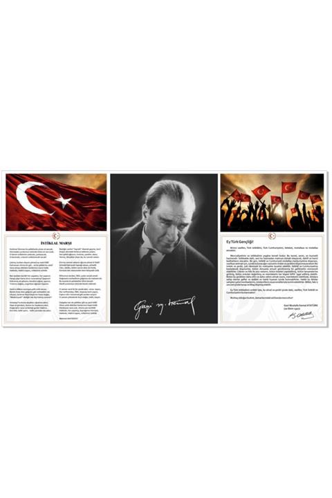 ZeytinReklam Atatürk Köşesi Model 4 (200 X 100cm. Folyo Sticker)
