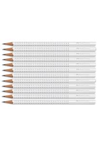 Faber Castell Faber Grip 2001 Üçgen Kurşun Kalem Beyaz 144 Lü Paket (5030118305)