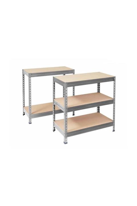 Bidesenal Raf Metal Raf Sistemi Yük Rafı 5 Raflı 875 Kg Taşıma Kapasiteli Depo Rafı