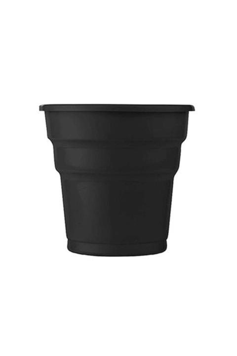 RollUp Siyah Plastik Bardak 25li