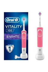 OralB Vitality 100 3d White Pembe Elektirikli Şarjlı Diş Fırçası