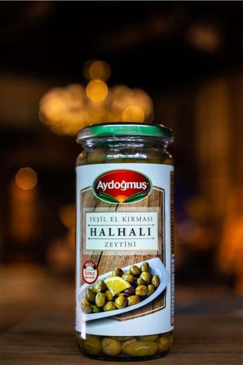 Aydoğmuş Hatay Halhali El Kırması Yeşil Zeytin 320 Gr Cam