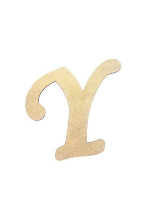 Ahşap Y Harfi - 20 Cm
