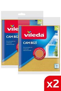 Vileda +%30 Mikrofiberli 2'li Cam Bezi Ekonomik Paket 2'li