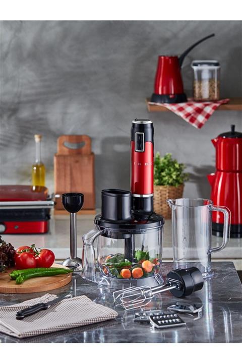 Sinbo Shb-3178 Carmen El Blender Seti Kırmızı