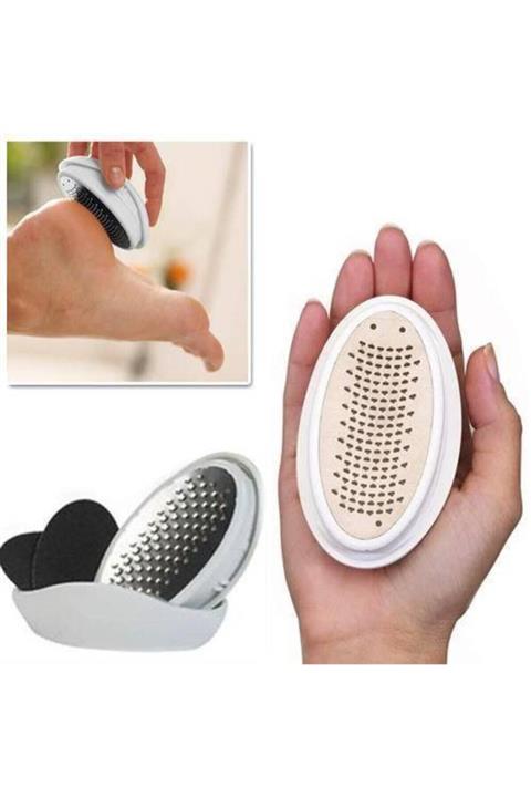 Biomak Ayak Bakım Törpüsü Ped Egg Paslanmaz Çelik Ayak Topuk Rendesi Nasır Ölü Deri Temizleyici