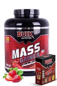 Bulk Nutrition Mass Gainer 3 Kg Çilek Hediye Whey Protein Tozu