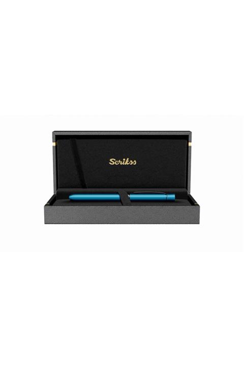 Scrikss 93 Trıo Mat Mavi Multifonksiyonlu Kalem