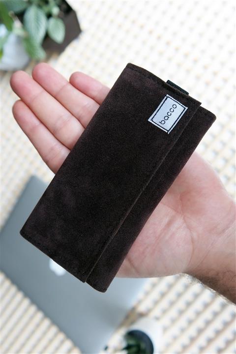 Bacco - Küçük Boy Tütün Çantası Tütün Kesesi Tütün Cüzdanı Kahverengi