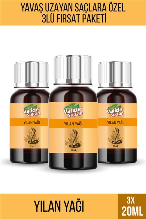 Valide Sultan Yılan Saç Bakım Yağı 20 ml 3 Adet