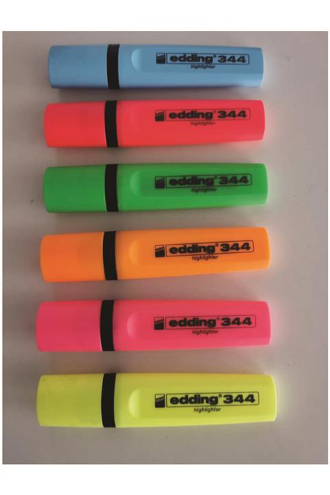 Edding Renkli 6'lı Fosforlu Kalem