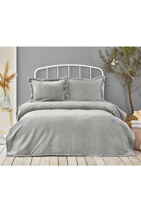 Karaca Home Gabriel Mavi Tek Kişilik Soft Yatak Örtüsü Seti