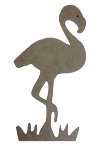 Ahşap Flamingo Biblo - 18.5x35 Cm