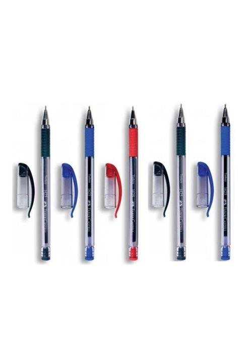Faber Castell 1425 Tükenmez Kalem 2 Siyah 2 Mavi 1 Kırmızı Tk.k