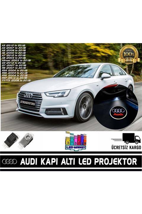 FEMEX Audi Araçlar Için Orijinal Geçmeli Soketli Kapı Altı Led Logo