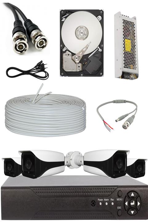 ELİTCAM Elit Metal Dahua Kasa 4 Kameralı Eko Full Set 5 M.pixel Sony Lens 1080p