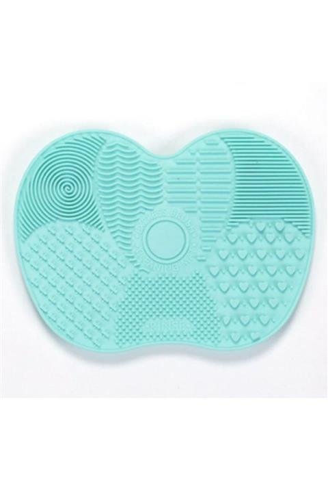 Golden Orchid Buffer Pratik Kolay Makyaj Fırçası Temizleme Matı Aparatı Aleti + Silicone Sponge