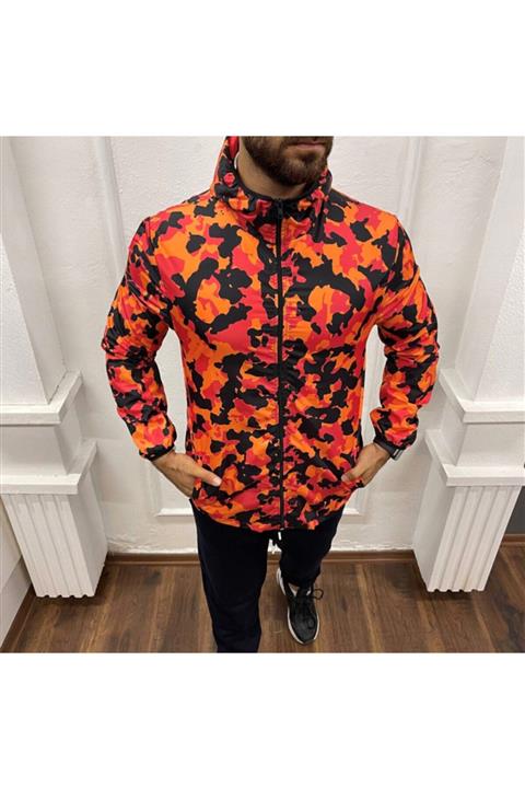 THE PASSION Unısex Kamuflajlı Yağmurluk