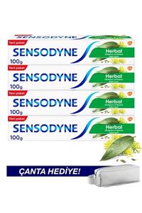 Sensodyne Herbal 100ml X4 - Çanta Hediyeli