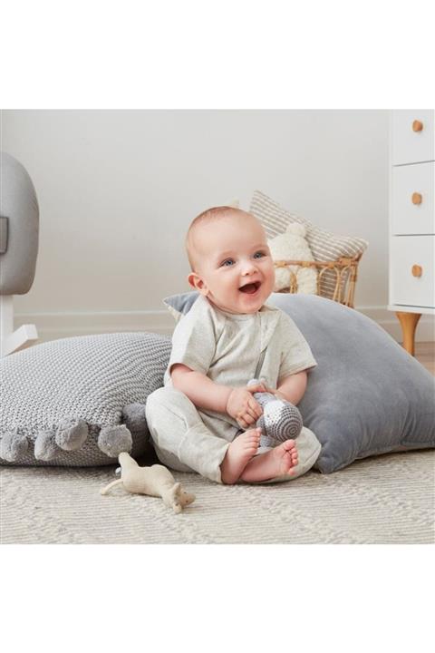 ergopouch Australia Organik Patikli Kısa Kollu Uyku Tulumu Grey Marle 1.0 Tog