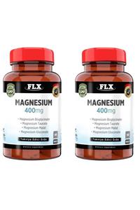 FLX Magnesium Magnezyum Bisglisinat Malat Taurat Glukonat 60 Tablet X 2 Kutu