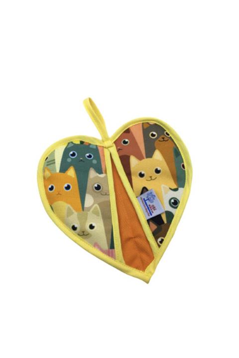 OBİDEV Kediler Kalp Tutaç