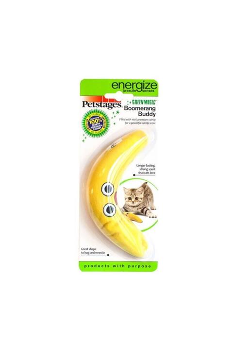 PetStages Boomerang Buddy Kedi Otlu Kedi Oyuncağı 14 cm