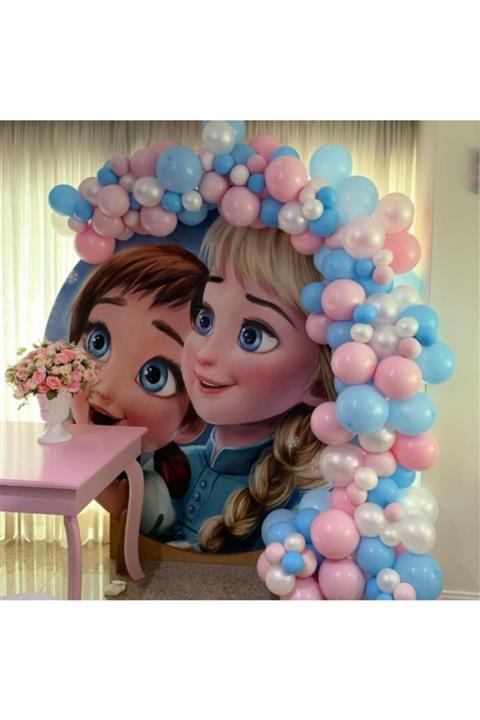 as balon Elsa Anna Balonlar Balon Zinciri