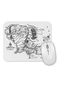 Baskı Dükkanı Yüzüklerin Efendisi Lord Of The Rings Orta Dünya Haritası Mouse Pad