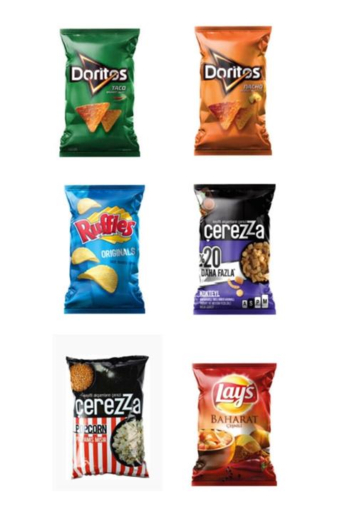 DORİTOS Lay's Ruffles Çerezza 6'lı Karışık Cips