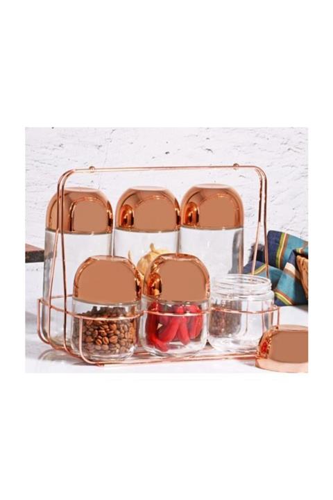 Kosova Bakır Telli 6lı Baharat Seti