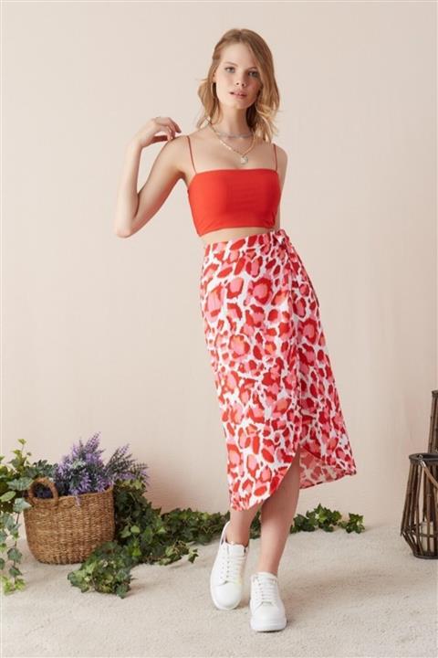 Eka Ip Askılı Fitilli Büstiyer-kırmızı