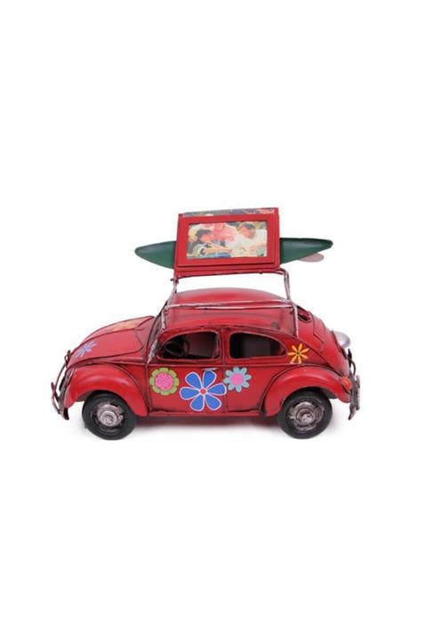 ASVASHOP Dekoratif Metal Araba Çerçeveli Vintage Vosvos Hediyelik