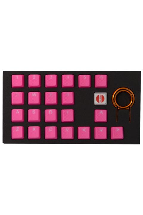 TaiHao Rubber Gaming Aydınlatmalı Keycaps Set - 22 Keys Rubberized Doubleshot ( Jelly Pembe )