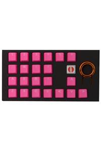 TaiHao Rubber Gaming Aydınlatmalı Keycaps Set - 22 Keys Rubberized Doubleshot ( Jelly Pembe )