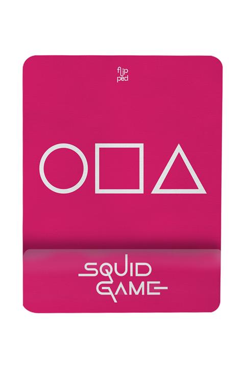 Flipped Squid Game Pink Bilek Destekli Kare Mousepad