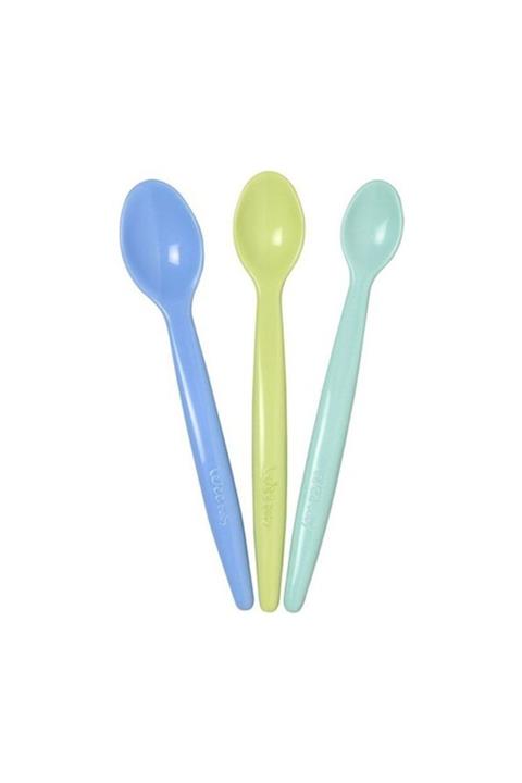 Wee Baby Baby Mama Kaşığı 3'lü Set Mavi