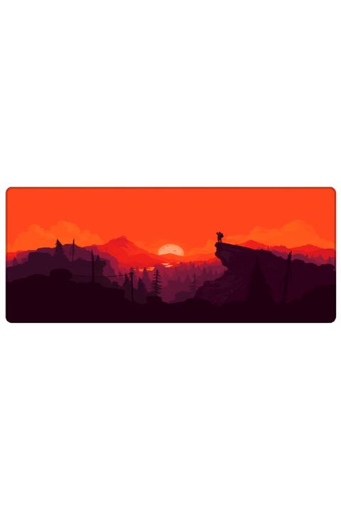PORGE Gaming Mouse Pad 90x40 Xxl Gün Batımı Manzara Büyük Oyuncu Mousepad