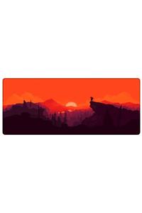 PORGE Gaming Mouse Pad 90x40 Xxl Gün Batımı Manzara Büyük Oyuncu Mousepad