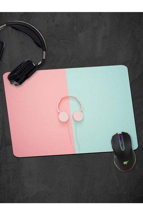 Panorama Ajans Minimal Kulaklık Fotograf Büyük Boy Mouse Pad