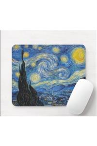 SEÇ Baskı Tasarım Van Gogh Yıldızlı Geceler Mouse Pad