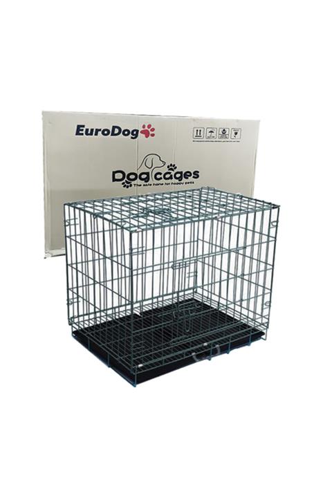 Eurodog Köpek Kafesi Siyah Dövme 107x70x77