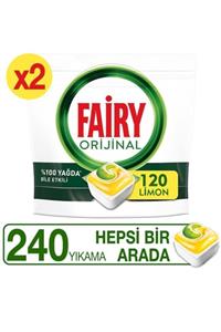 Fairy Hepsi Bir Arada 120'li Bulaşık Makine Tableti  2 Adet