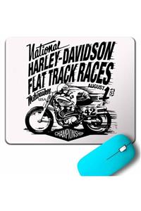 Kendim Seçtim Harley Motorcycles Davidson Flat Speed Track Races Mouse Pad