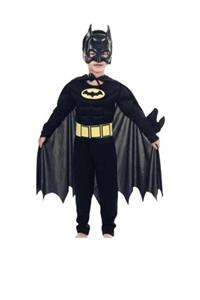 Tarzkids Batman Çocuk Kostümü - Maskeli Pelerinli Batman Kostümü