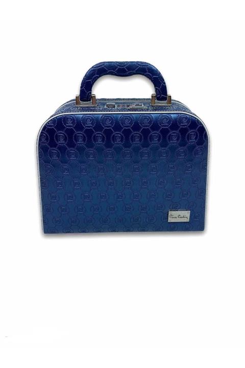 Pierre Cardin 565 Lacivert Deri Şifreli Aynalı Makyaj & Tıraş Kutusu