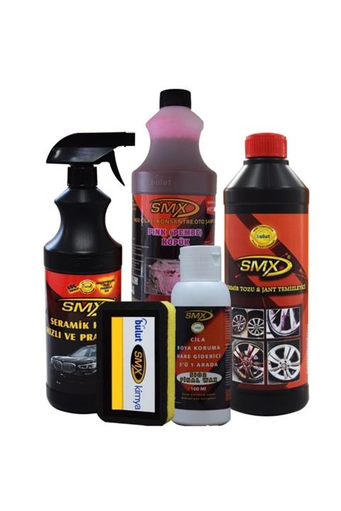 SMX Demirtozu&jant Temizleme-seramik Katkılı Cila-pink Köpük Şampuan-cila&boya Koruma&hare Giderici