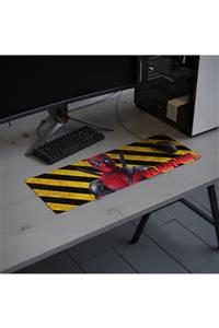 Gamemar 80*30cmdesenli Dikişli Yıkanabilir Gaming Oyuncu Mousepad Deadpool 80*30cm