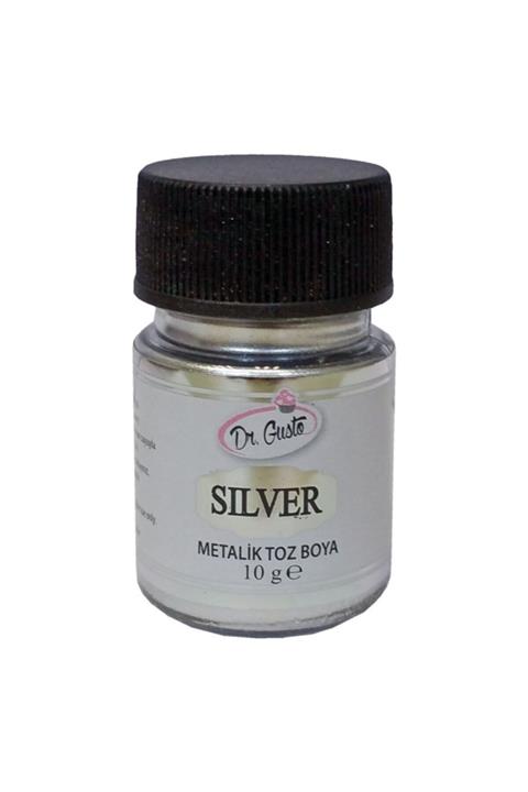 Adana Pasta Malzemeleri Premium 10 Gr Metalik Toz Boya Gümüş